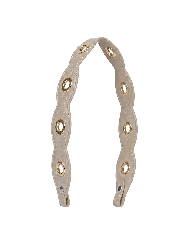 CORREA TACHUELAS BEIGE