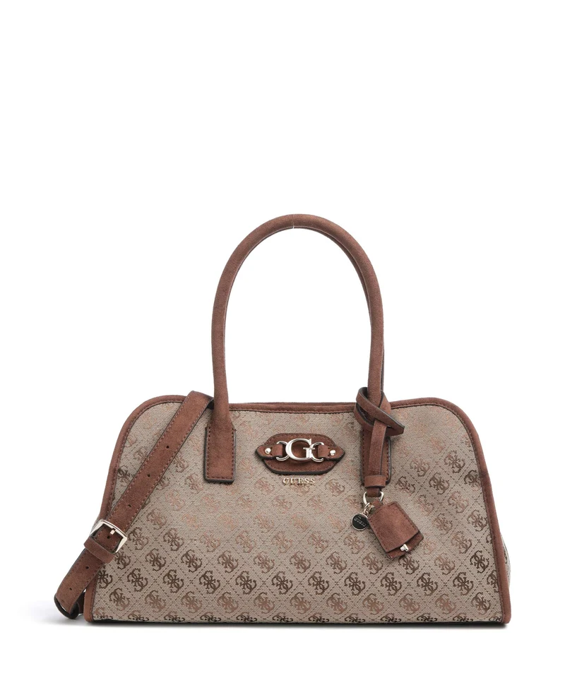 Guess Samantha Girlfriend Bolso de mano latte logo/brown