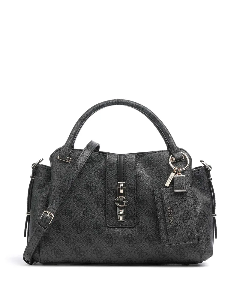 Guess Yvonne Girlfriend Logo Bolso de mano coal logo