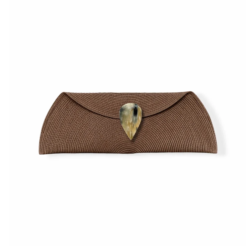 Cartera rafia con asta lágrima