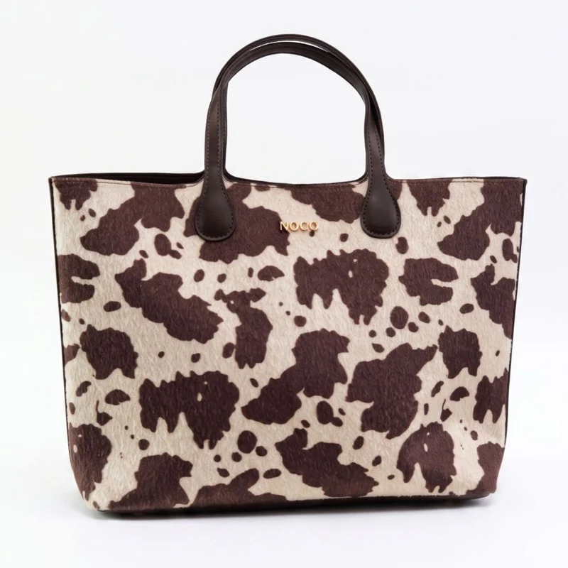 Bolso Shopper animal print Vaca Noco