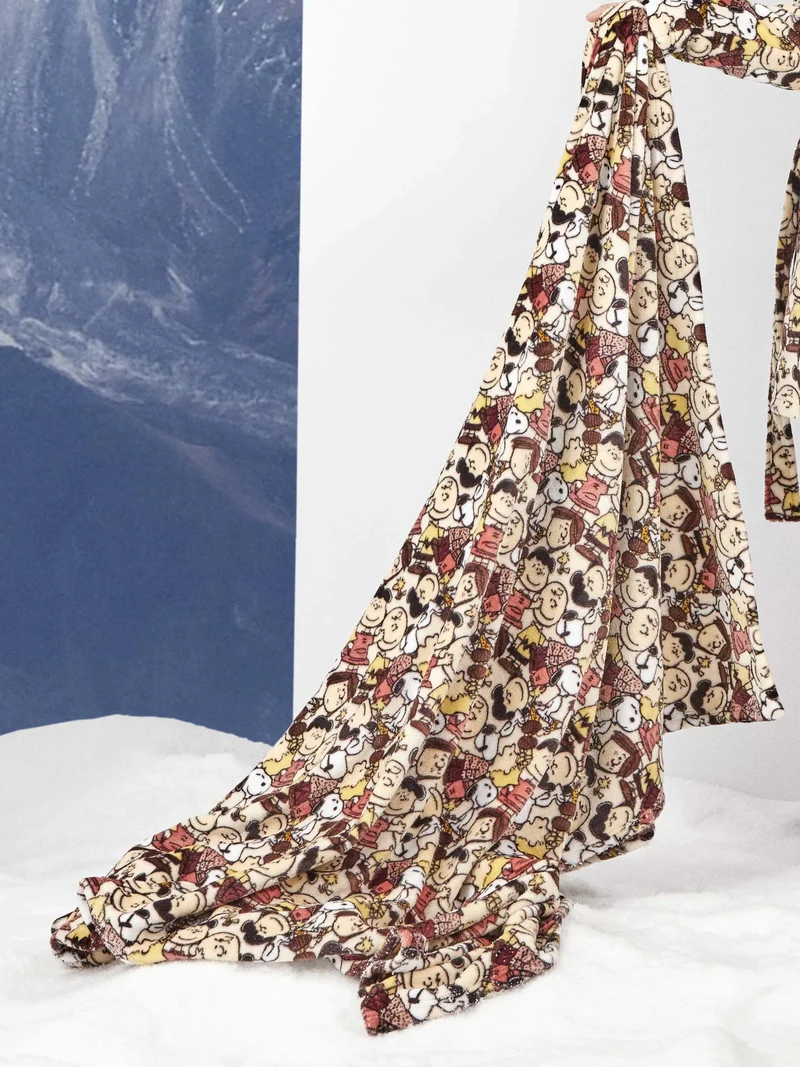 Manta estampada polar.
