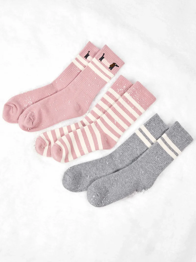 Calcetines largos de punto tricot