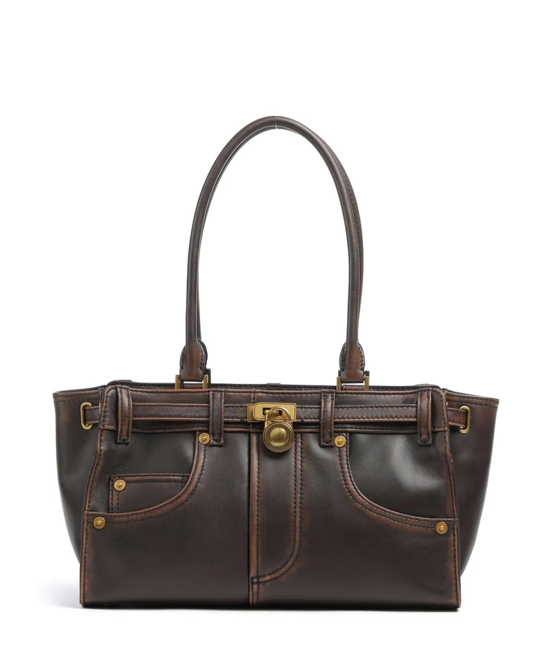 Michael Kors Hamilton Moderne Small Bolso de hombro chocolate