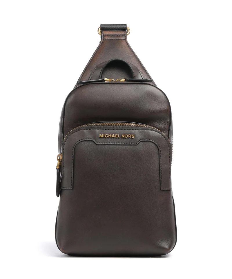 Michael Kors Hudson Medium Mochila sling chocolate
