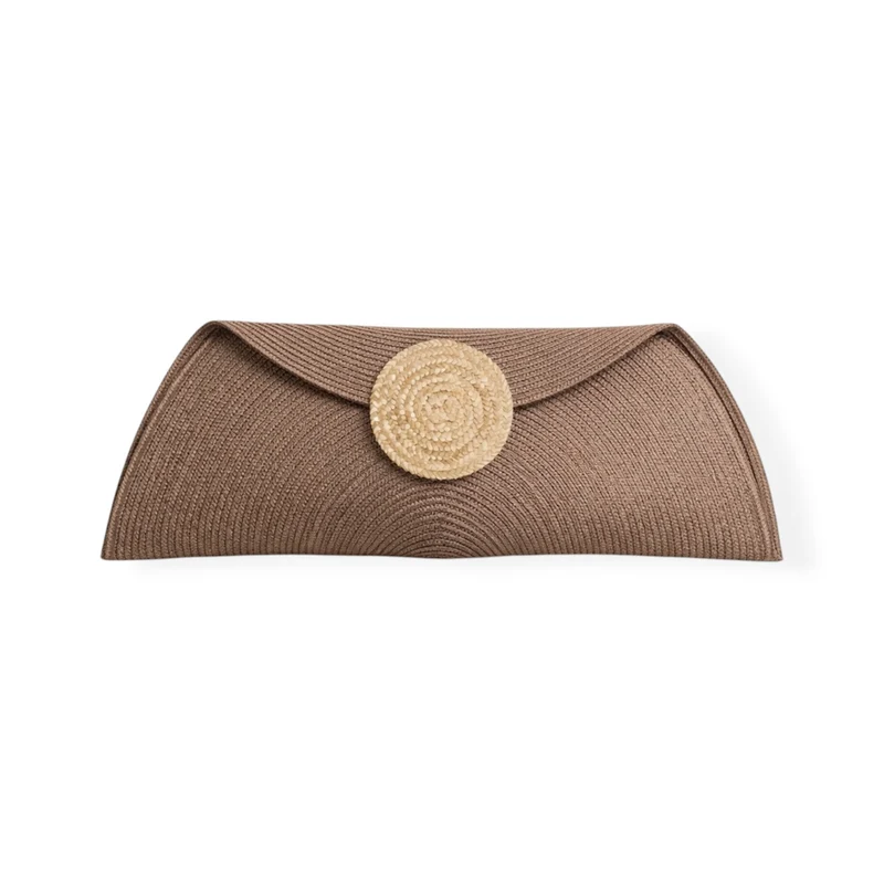 Cartera Rafia círculo para boda.