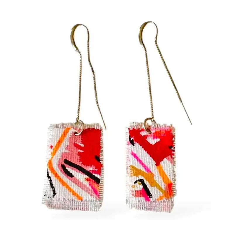 Pendientes largos Abstract 2 Másqmay-New!