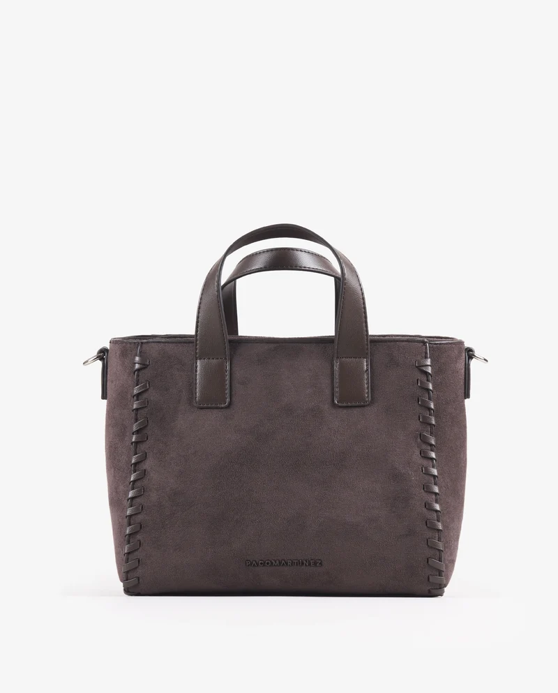 TOTE PESPUNTES MARRÓN