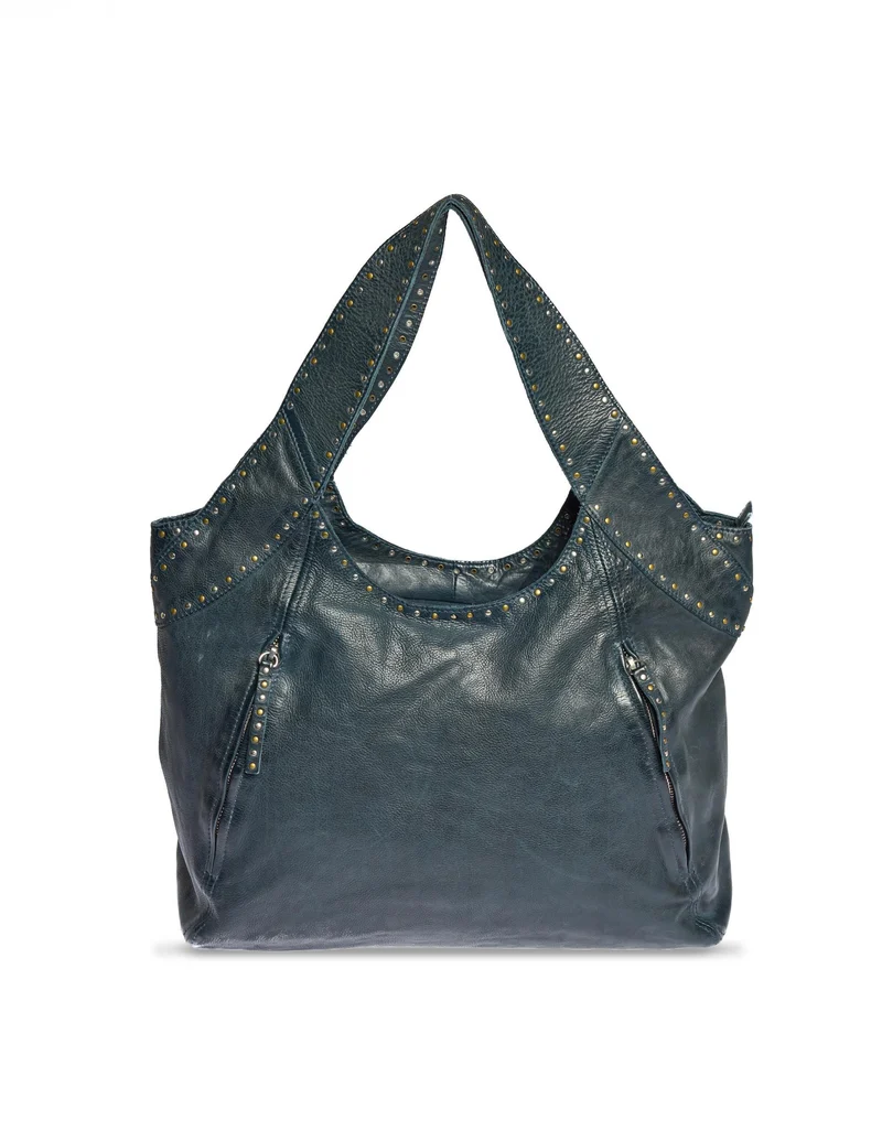 BOLSO MIX TACHAS BLUE