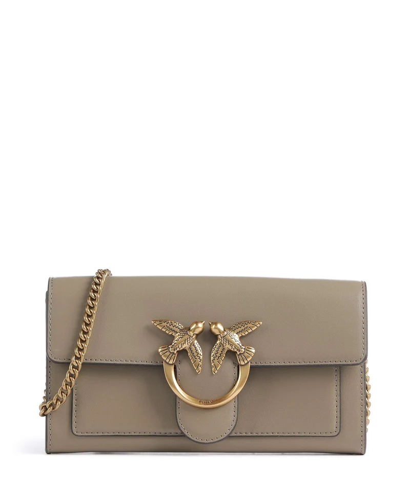 Pinko Love One Monedero grigio talpa/antique gold