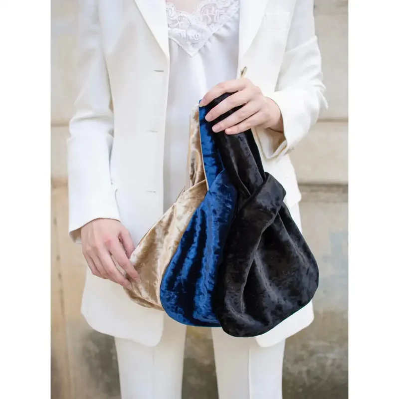 Bolso fiesta terciopelo, diseño Japón.