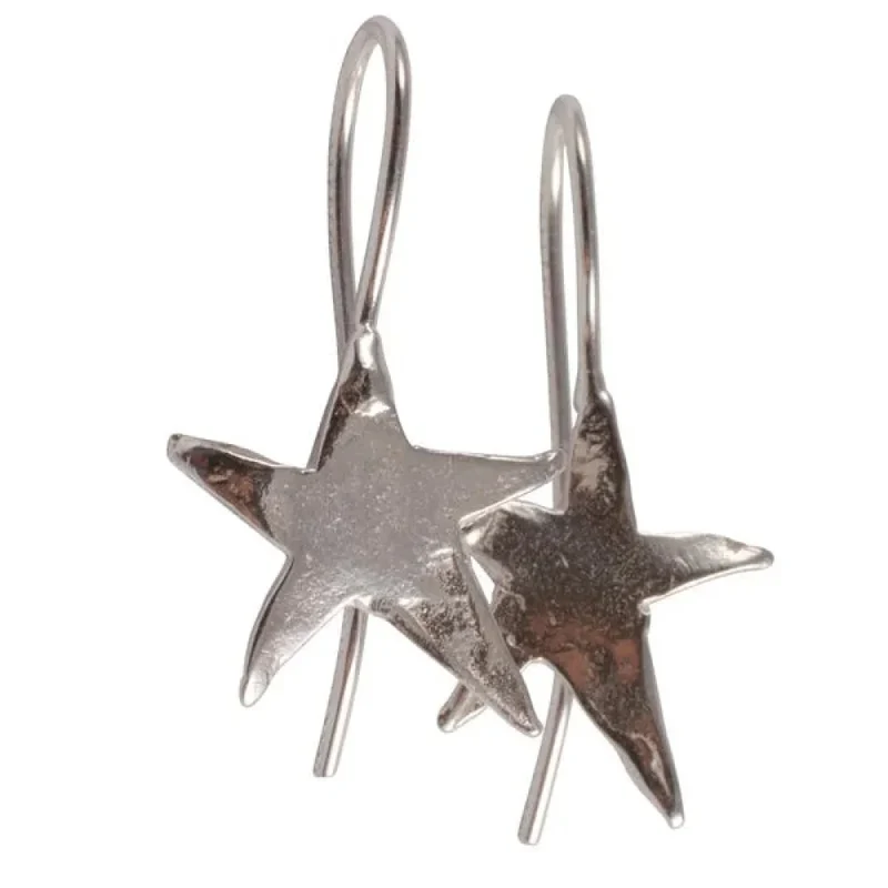 Karen Hallam, pendientes plata estrella Ziggy