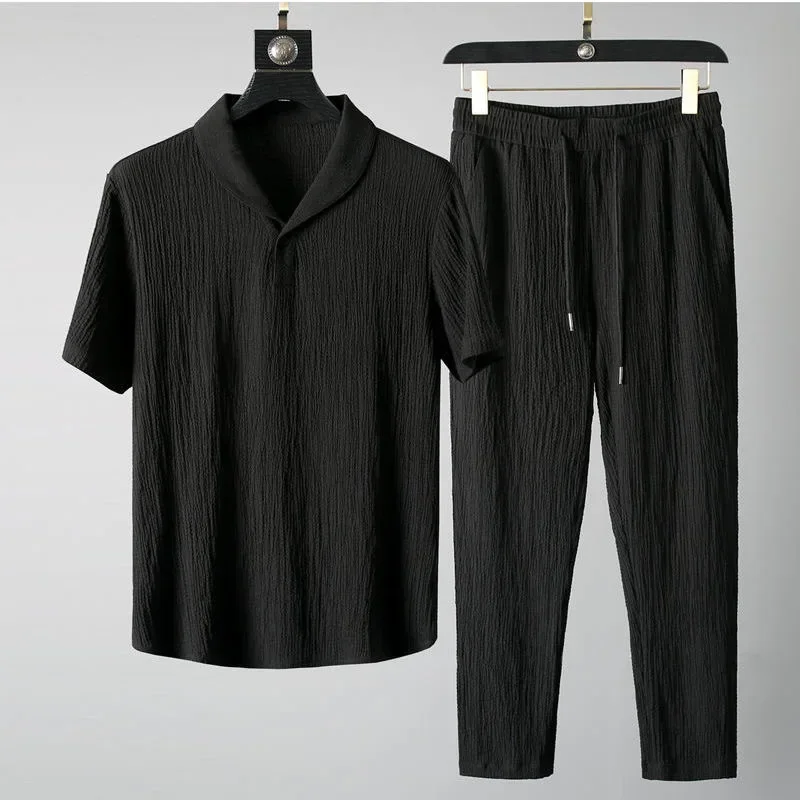 Ensemble Noir Lin homme
