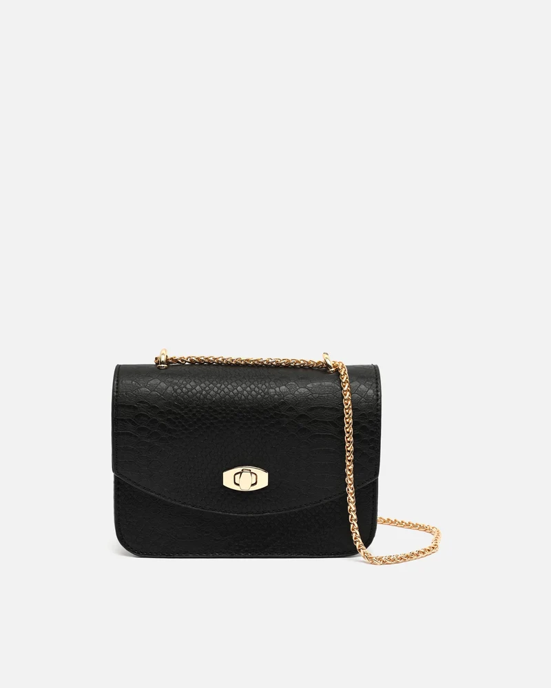 Viela bolso de fiesta pequeño con solapa y estampado animal print