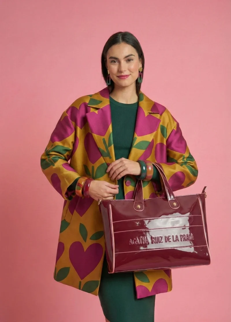 Bolso shopper charol vivos contraste AGATHA RUIZ DE LA PRADA