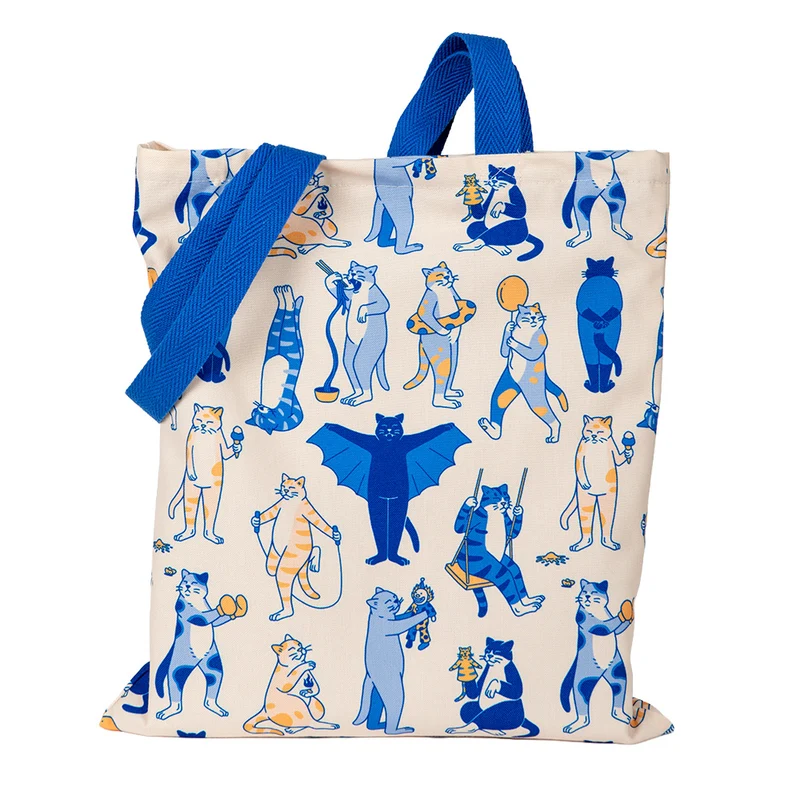 Tote bag 'Gatos azules' x Evanfelino