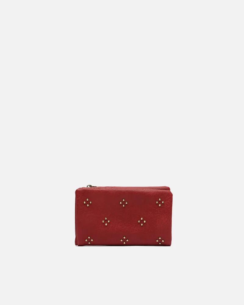 Florchi monedero pequeño con detalles metálicos