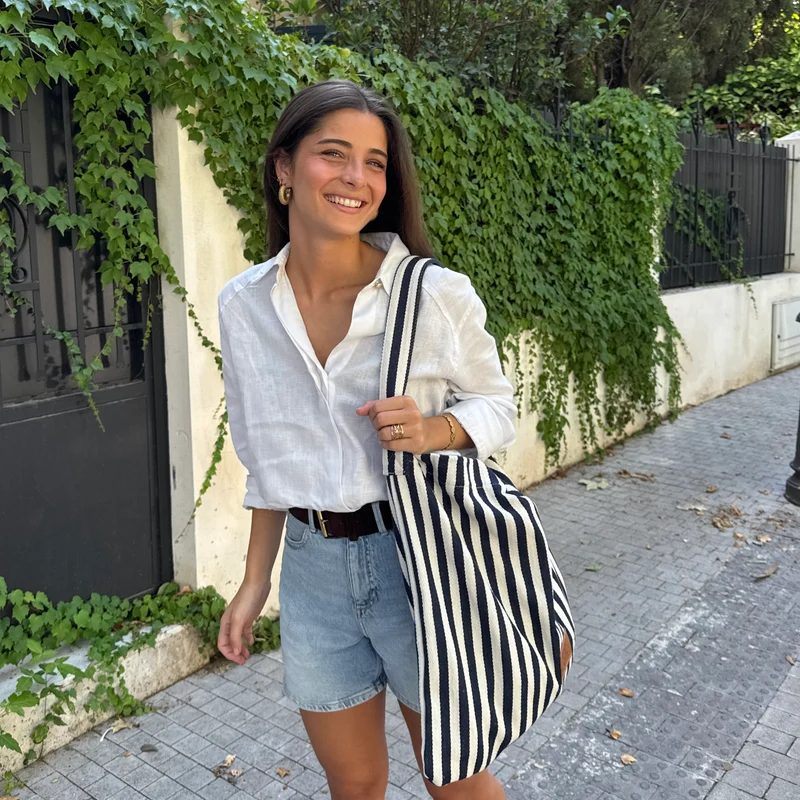 Shopper Biarritz azul marino