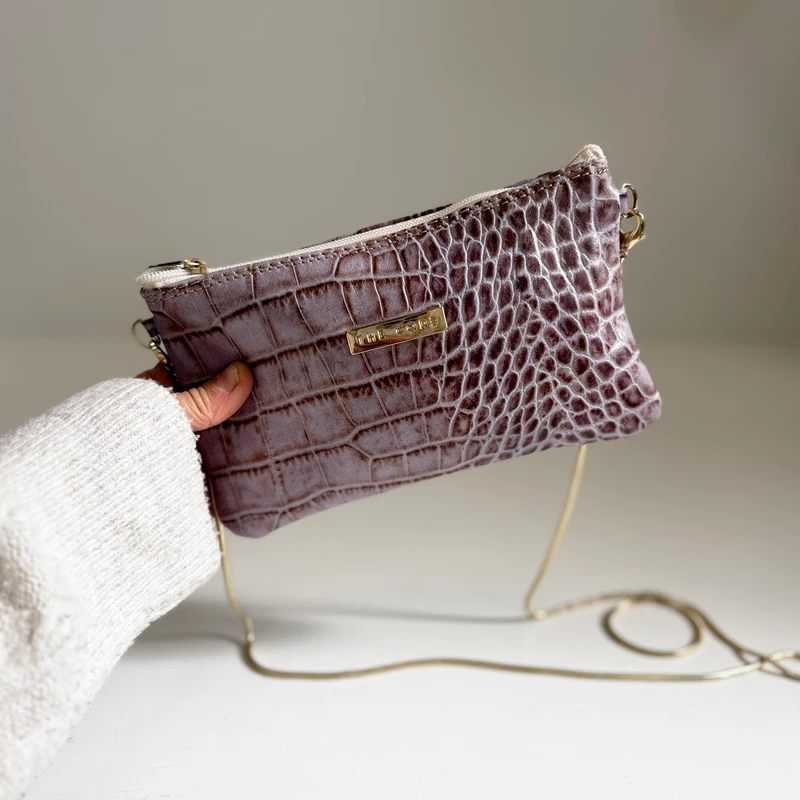 Bandolera PEPITA dusty malva