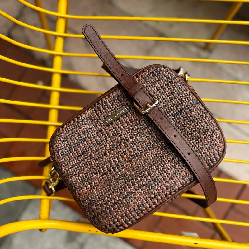 Bandolera CARLOTA Nature chocolate