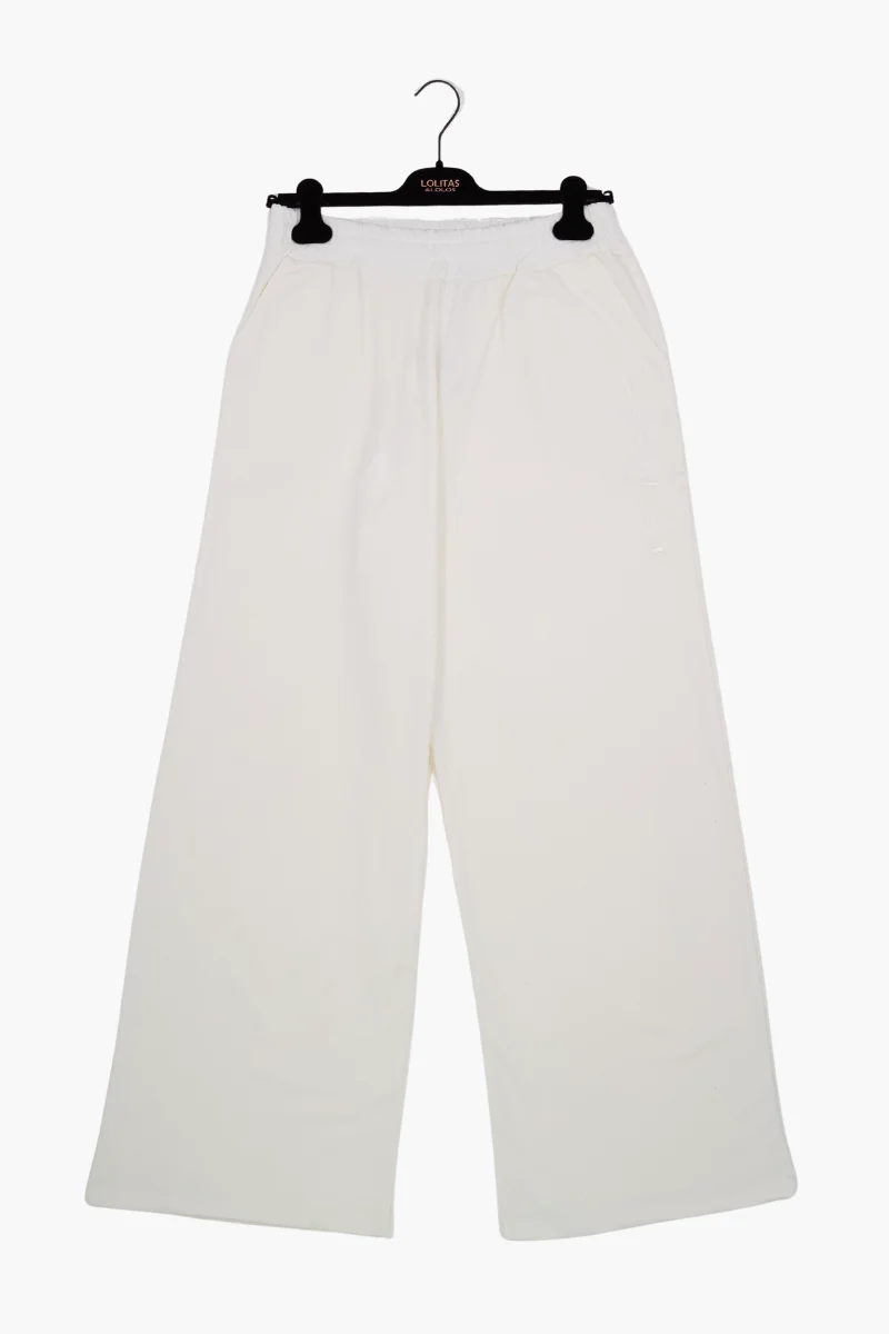 Pantalon blanco Preloved con goma y logo Lolitas&L