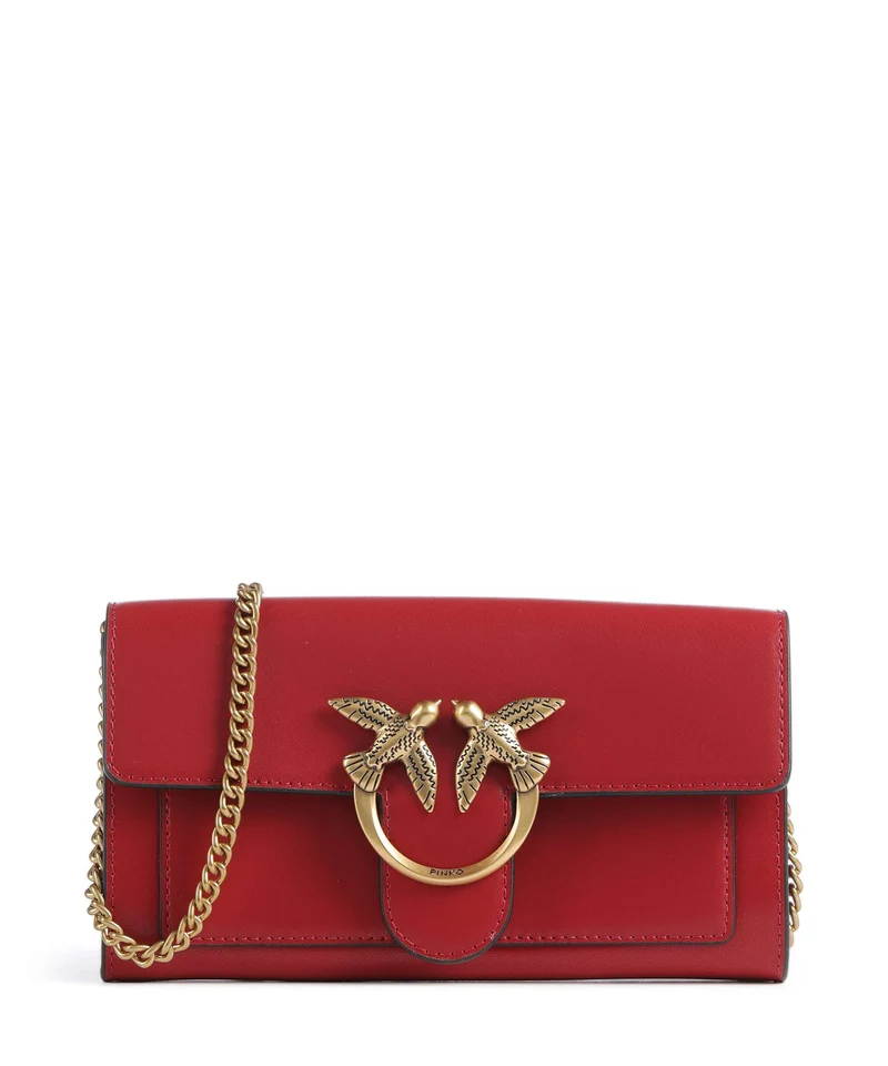 Pinko Love One Monedero rosso rio/antique gold