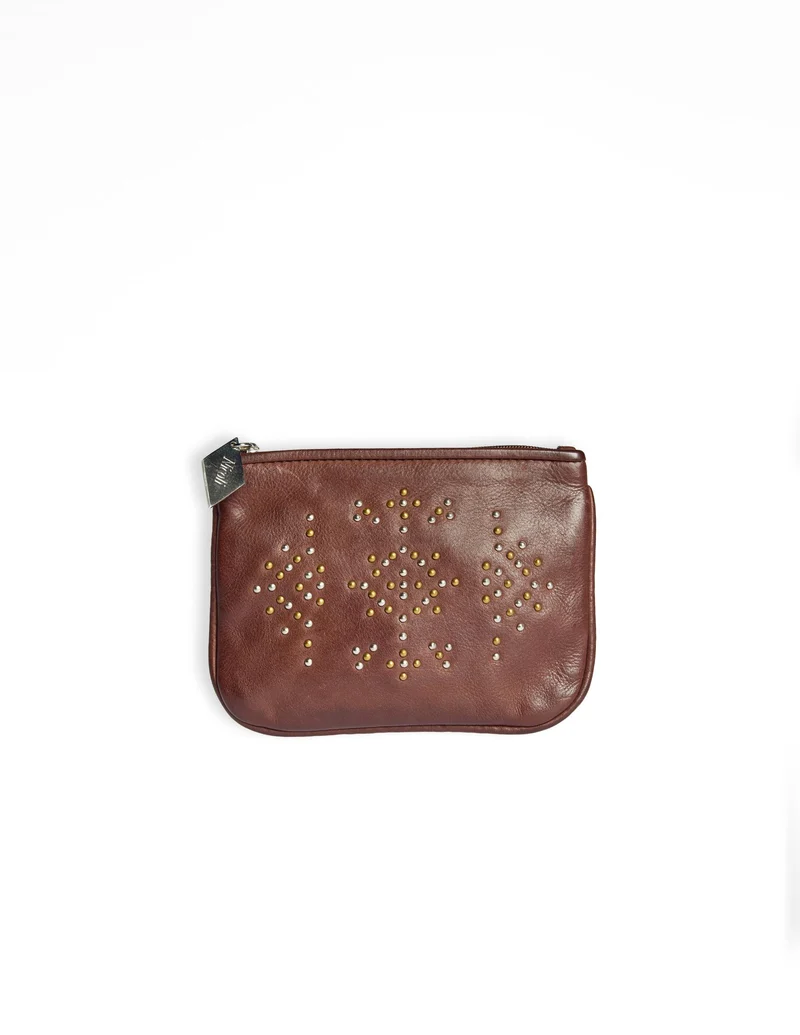 MONEDERO MIX TACHAS BROWN