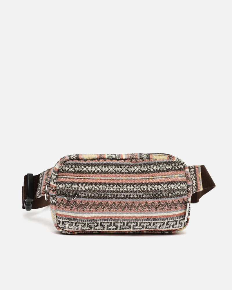 Jaka riñonera con estampado jacquard