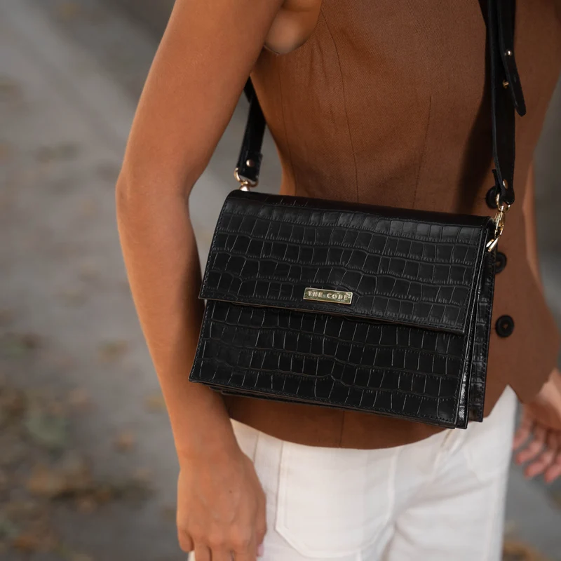 Bandolera Valeria negro coco