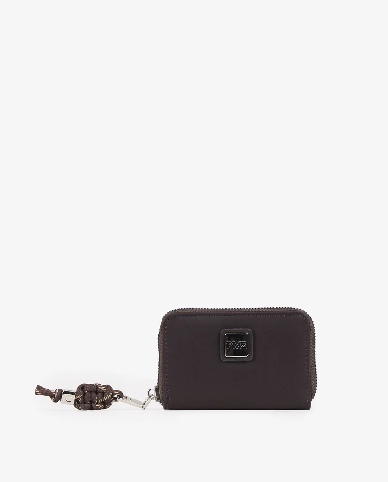 MONEDERO NYLON MARRÓN