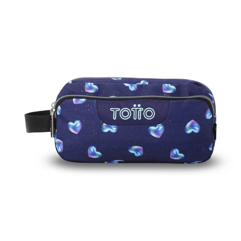 Estuche escolar eco-friendly tres compartimentos Totto Agapec - Nacary