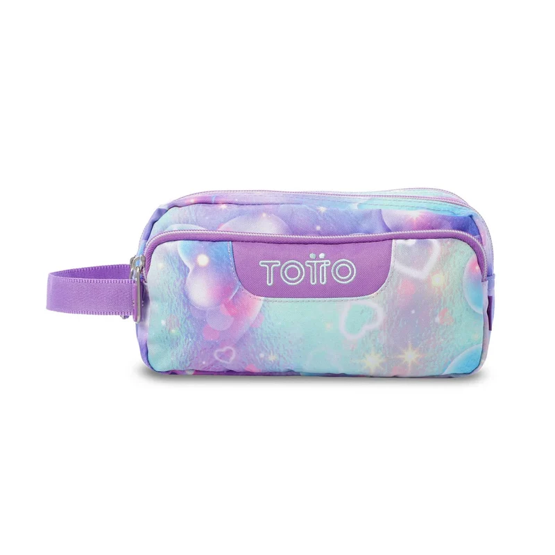 Estuche escolar eco-friendly tres compartimentos Totto Agapec - Korina