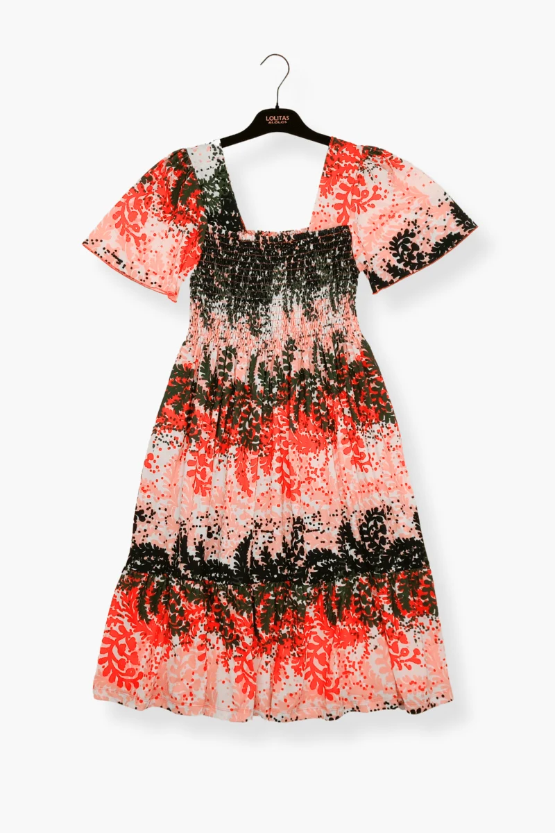 Vestido Preloved nido de abeja con estampado floral Lolitas&L
