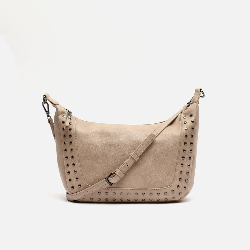Kalania bolso bandolera mediano con detalles metálicos ED.