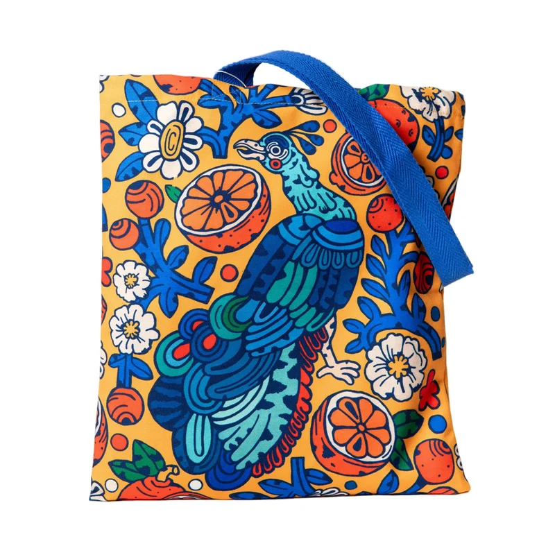 Tote bag 'Pavo Real' x Asis Percales
