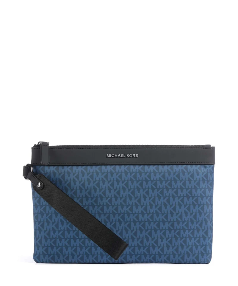 Michael Kors Brooklyn Bolso de muñeca river blue