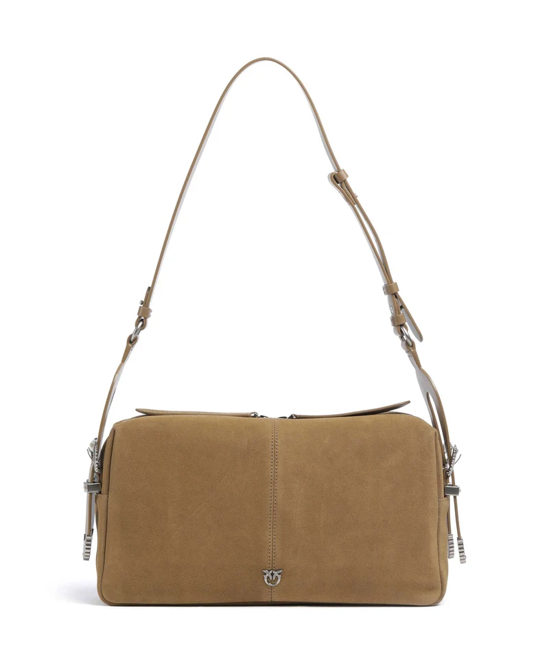 Pinko 24 Classic Bolso de hombro verde canguro/old silver