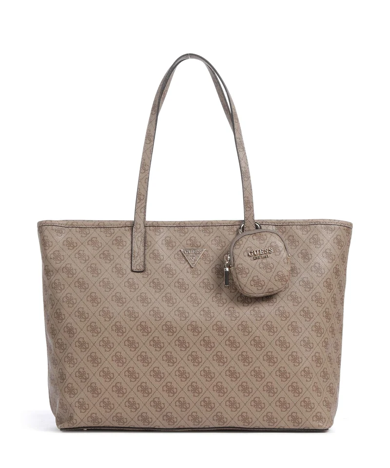 Guess Power Play II Tech Large Bolsa shopping latte logo