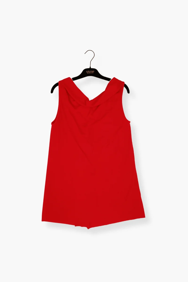 Camiseta Preloved lampone tirantes con chorreras en el delantero Lolitas&L