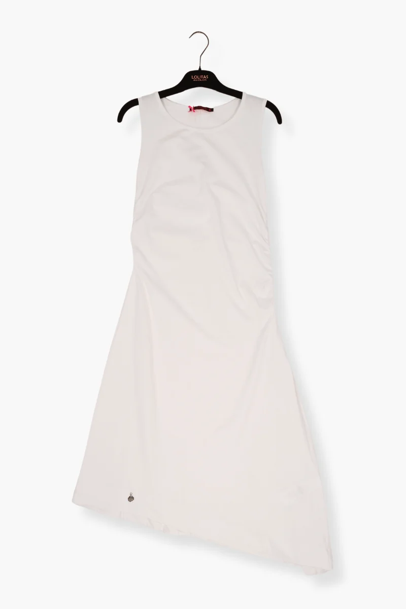 Vestido Preloved blanco asimetrico sin mangas Lolitas&L