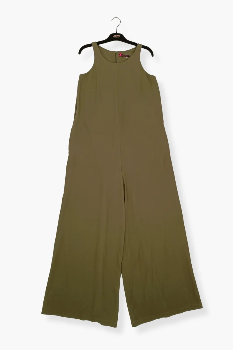 Jumpsuit Preloved verde militar largo sin mangas Lolitas&L
