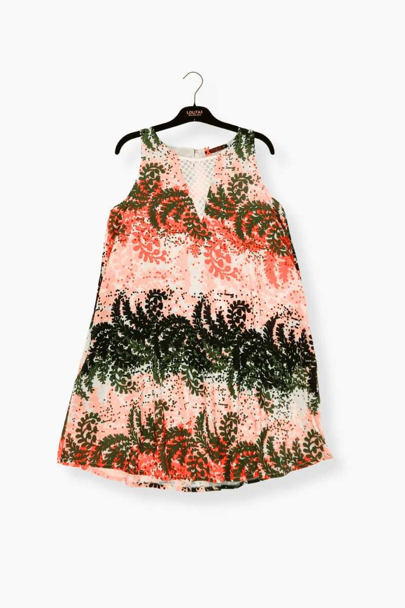 Vestido Preloved corto estampado floral rejilla Lolitas&L