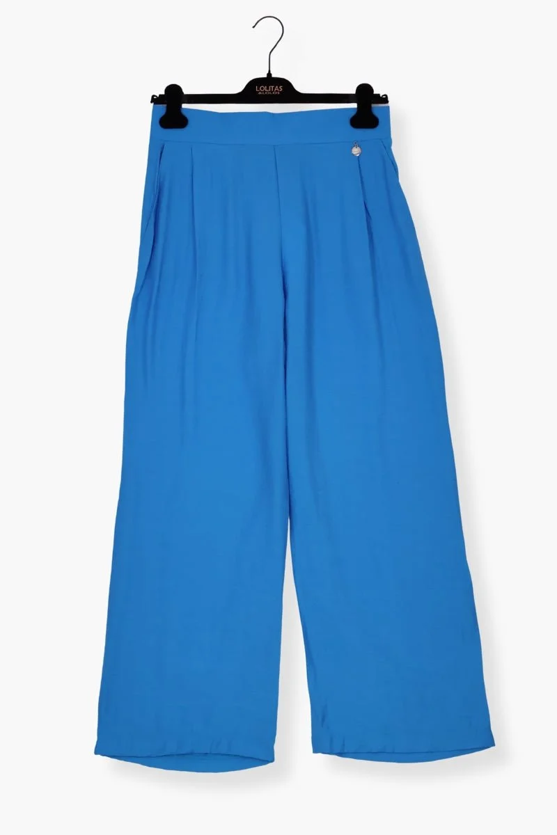 Pantalon Preloved azul de pinzas con bolsillos Lolitas&L