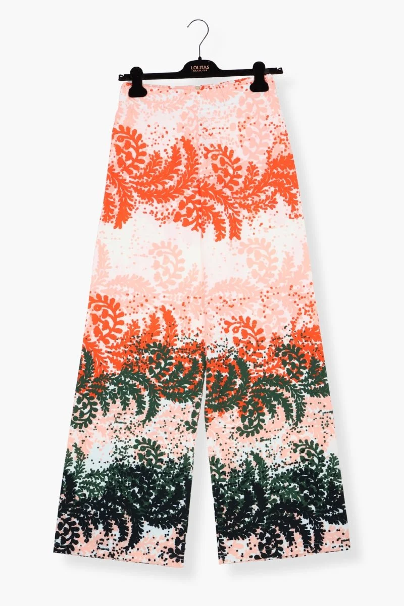 Pantalon Preloved largo estampado leaves Lolitas&L