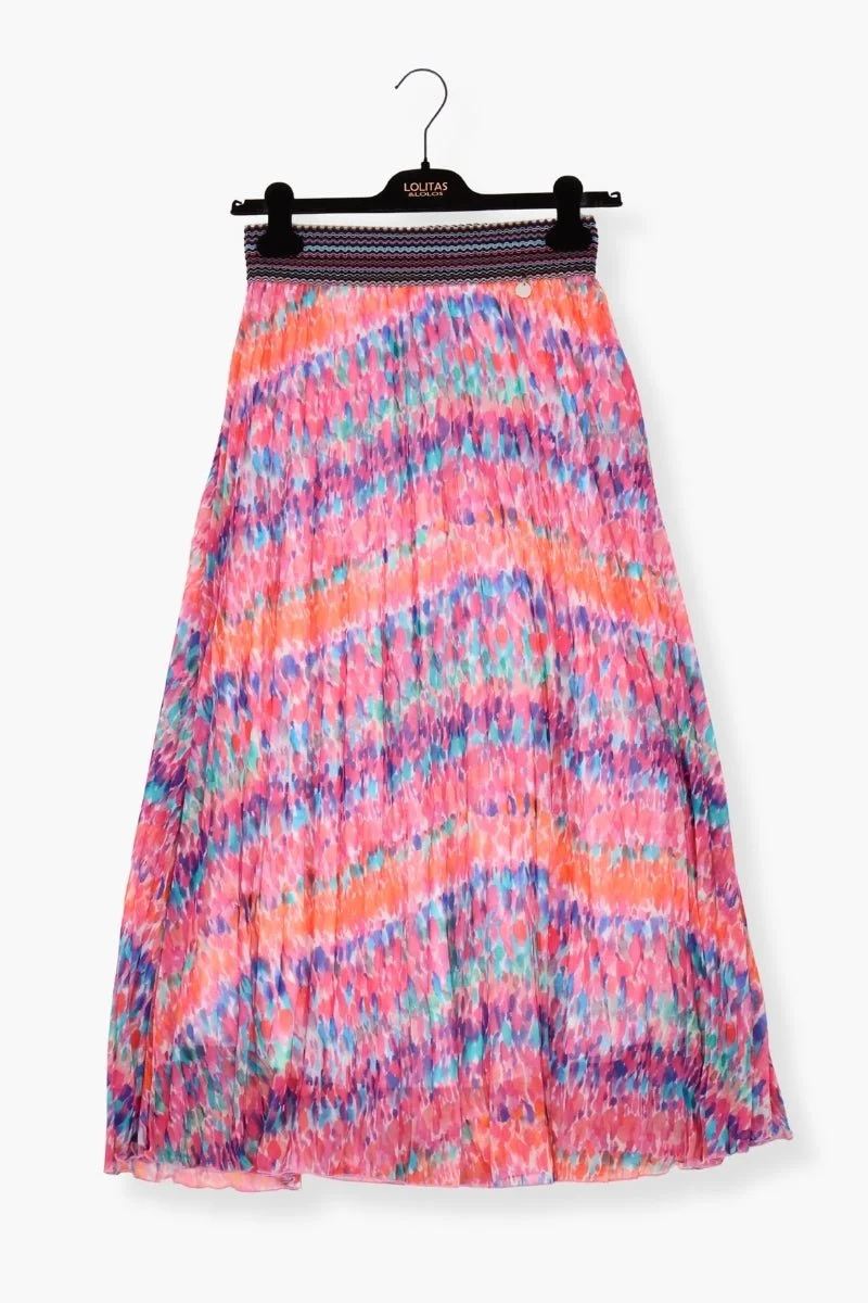 Falda Preloved larga estampado water colour Lolitas&L