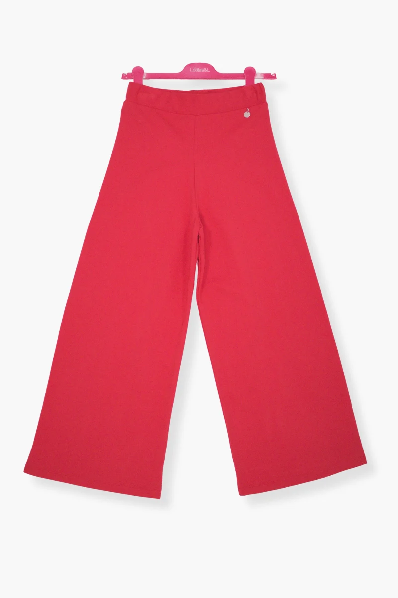 Pantalón Preloved rojo con pierna ancha al tobillo Lolitas&L
