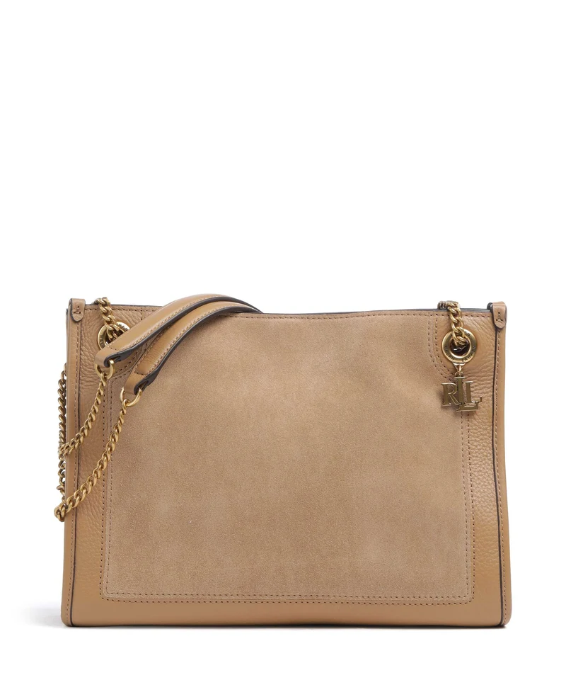 Lauren Ralph Lauren Bradley Medium Bolso de hombro camel