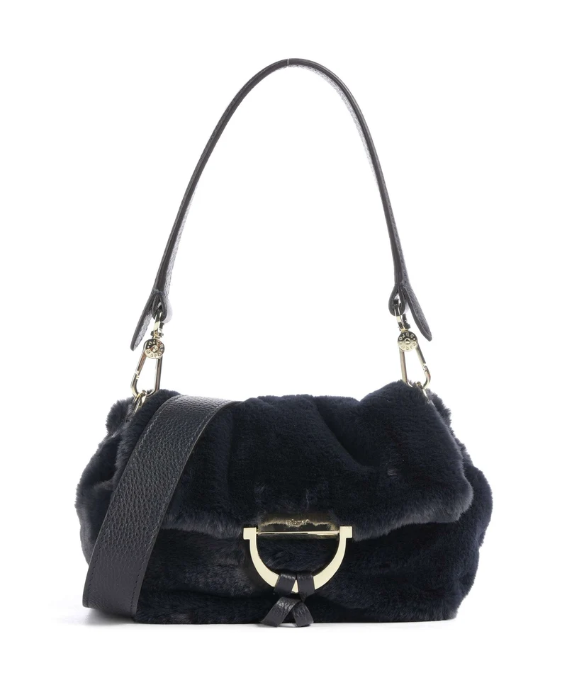 Abro Eco Fur Temi Small Bolso de hombro navy