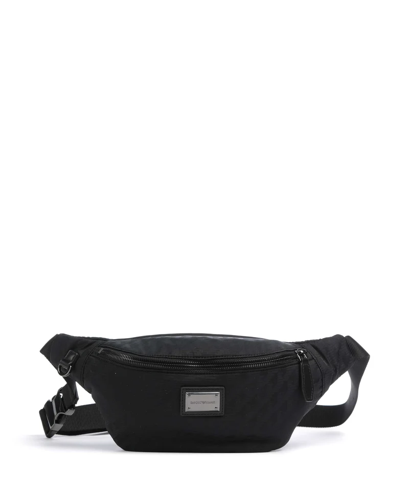 Emporio Armani Eagle All Over Riñonera black beauty