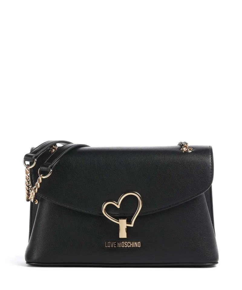 Love Moschino Heart Turnlock Bolso de hombro black